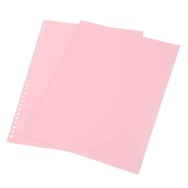 20pcs A4 30 Holes Loose Leaf Binding Cover PP Plastic Sheet Paper Protector For Office