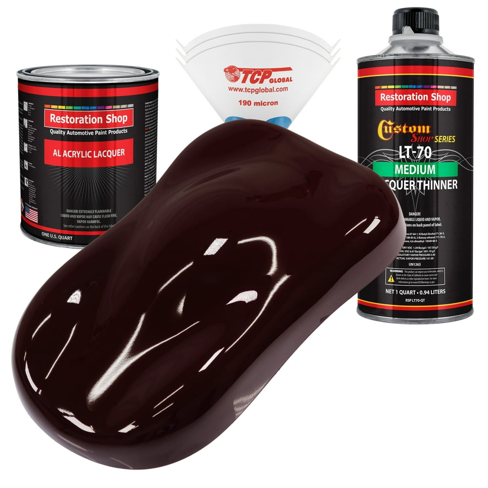 Restoration Shop Royal Maroon Acrylic Lacquer Auto Paint Complete