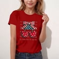 thumbnail image 4 of Amidoa Girls Short Sleeve Graphic Summer Crewneck Independence Day T Shirts Casual Kids Tops Red Size 140, 4 of 6