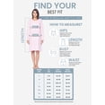 thumbnail image 6 of Casual Nights - Flannel Floral Long Sleeve Nightgowns for Women, Soft Lightweight Cotton & Lace Trim, Comfortable Lounging, Pink Floral X-Large, 6 of 7