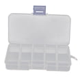 thumbnail image 1 of Lidded Storage Box Container Jewellery Ear Rings Nail Art Decoration 13.2x6.8x2.3cm, 1 of 8