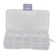 thumbnail image 1 of Caja de almacenamiento de plástico ajustable para joyas, manualidades, herramientas, 13,2 x 6,8 x 2,3 cm, moderna El 13.2x6.8x2.3cm, 1 of 9