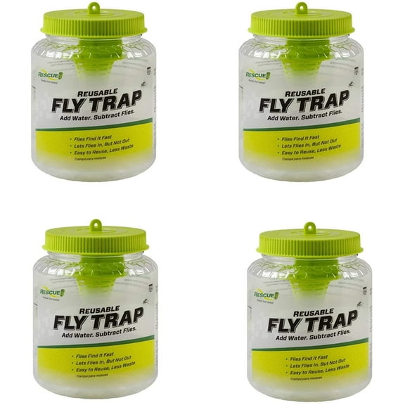 RESCUE! FTR Reusable Fly Trap Old Version - 4 Pack