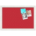 thumbnail image 2 of PinPix 18x12 Custom Cork Bulletin Board Red Circles Poster Board Has a Fabric Style Canvas Finish, Framed in Red Circles, by ArtToFrames (PinPix-500), 2 of 6