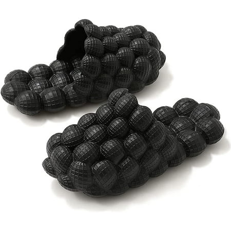

Massage Bubble Slides Slippers for Women Men，Non-slip Funny Lychee Slippers House Slippers Shower Bedroom Slippers Soft Pillow Stress Relief Slide Reflexology Sandals Cloud slides for Ladies slides