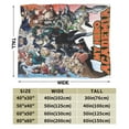 thumbnail image 3 of My Hero Academia Blanket, Anime Throw Blanket For Couch Sofa Bed, Soft Cozy Lightweight Warm Flannel Blanket, Home Decor, Anime Gifts For Boys Girls Kids Teens, 60"X50", 3 of 9