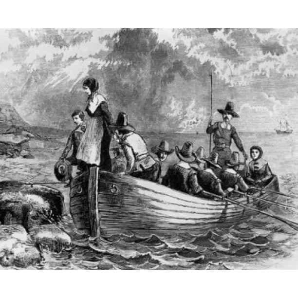 Collection 95+ Images picture of pilgrims landing at plymouth rock Latest