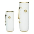 thumbnail image 3 of The Novogratz  Ceramic Face Vase with Gold Details (Set of 2) - White or Black White, 3 of 5