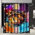 thumbnail image 2 of 4PCS Boys Shower Curtain Set - Basketball Shower Curtain - Sports Shower Curtain Sets with Bath Rugs Toilet Lid Cover and 12 Hooks Basketball Bathroom Decor, Blue, 70" x 70", 2 of 6