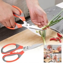 TERGAYEE Kitchen Shears Household Barbecue Scissors Poultry Shears Food Cooking Scissors All Purpose Stainless Steel Utility Scissors Kitchen Gadgets