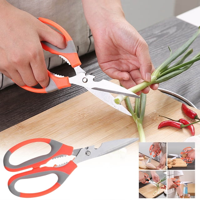 Tijeras de cocina para barbacoa, tijeras multiusos de acero inoxidable para cocinar alimentos, filo afilado, corte resistente, para cocina doméstica, hoja de 8 pulgadas,Wsvlmg