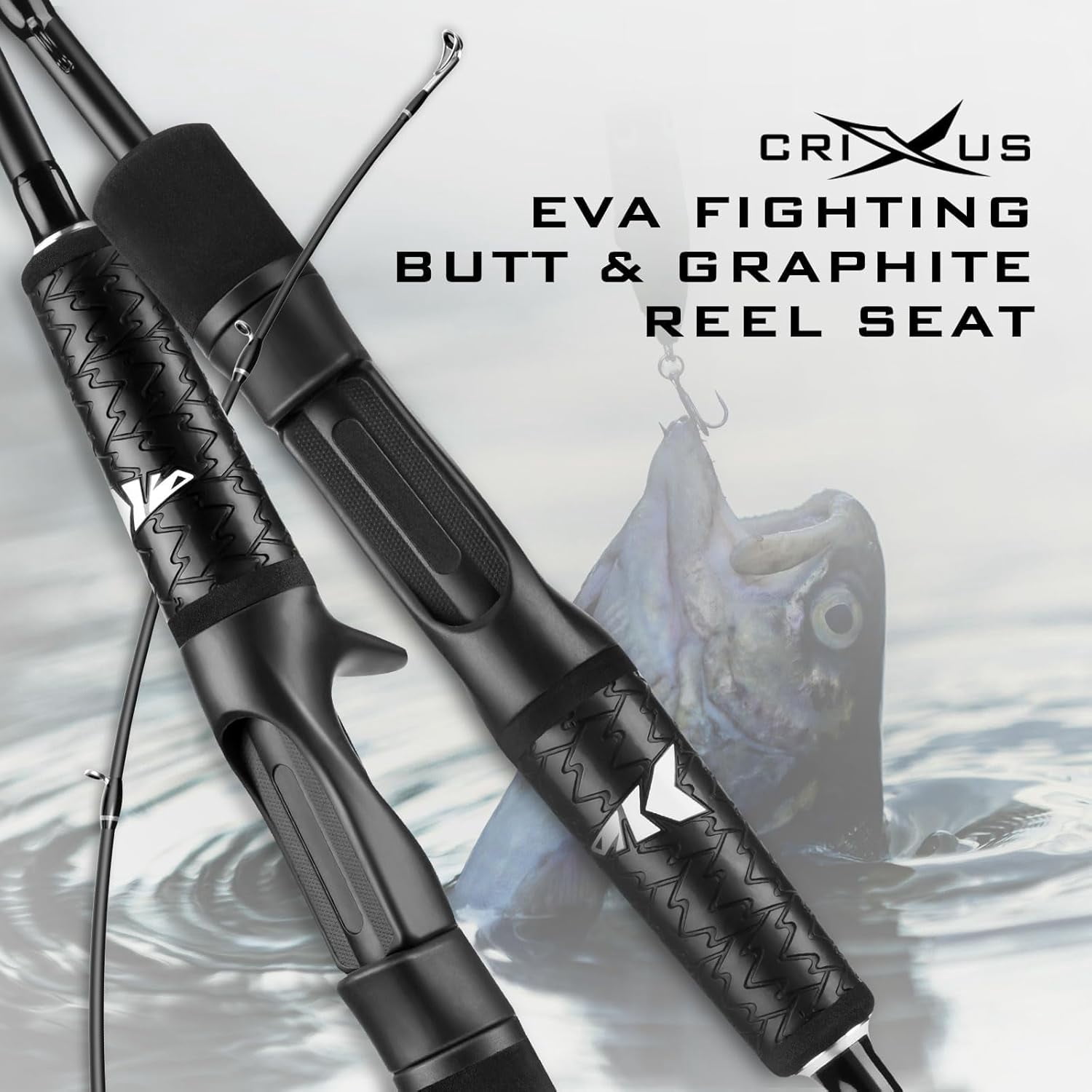 KastKing Fishing Rods,IM6 Graphite Spinning  & Casting Rod Stainless Steel Guides- Crixus