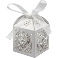 thumbnail image 1 of Paquete de 100 bolsas de caramelos con forma de corazón cortado con láser para bodas Sailing Electrónica, 1 of 5