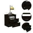 thumbnail image 3 of FM FURNITURE Oklahoma Nightstand,Two Drawers, One Shelf, 3 of 4