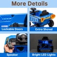 thumbnail image 2 of 12V Ride On Dump Truck Kids Ride On Car for Kids, Battery Powered Electric Car with Remote Control, Electric Dump Bed, Wear-Resistant Tires, 4 Wheels Tractor Ride On Toys, Blue, 2 of 7