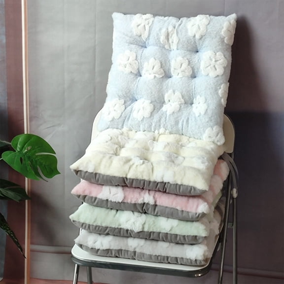 Gifts TTJ Thick Rabbit Fur Plush Seat Cushion Thickened Velvet Dining Chair Pad Long Sitting Warm Non Slip Washable Corduroy Cover Winter Pet Friendly Home Comfort Cushion