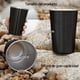 thumbnail image 5 of 10 PCS Vasos de Acero Inoxidable de 500ml - Taza de cerveza para camping,apilables y fáciles de limpiar,Se utiliza para acampar, casa, fiesta, bar, puede contener té, vino y varias bebidas (Negro）, 5 of 6