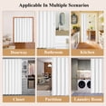 thumbnail image 3 of PWTOOL 60"x80" PVC Sliding Door Accordion Folding Door with Handle, Lock, Installation Hardware Kit, 3 of 7