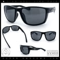 thumbnail image 2 of Choppers Wrap Sunglasses for Men UV400 Polycarbonate Lens Lightweight Sport Fit Durable Frame Driving Outdoor Eyewear Black Frame - Black Lens, 2 of 7