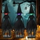 thumbnail image 5 of Decoraciones de Halloween, juego de 3 decoraciones de Halloween para interiores, brujas primitivas con sombreros, figuras espeluznantes de bruja de Halloween con 3 colores LED para repisa de chimenea,, 5 of 8