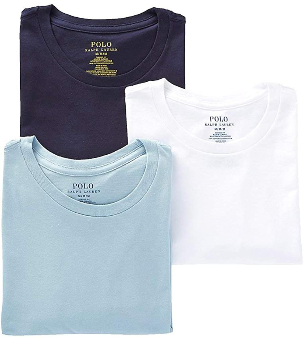 Buy Polo Ralph Lauren Classic Fit Cotton T-Shirt 3-Pack, L, NavyBlueWhite,  100% Cotton By Visit the Polo Ralph Lauren Store Online at Lowest Price in  Ubuy Nigeria. 841985666
