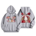 thumbnail image 1 of VBARHMQRT Sweat à Capuche Blanc pour Femmes à Manches Longues Imprimé, 1 of 5