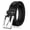 Black, variant on men's genuine leather dress belt for work business and casual occasions - classic, fashion, and functional (sfblack, 40/42)