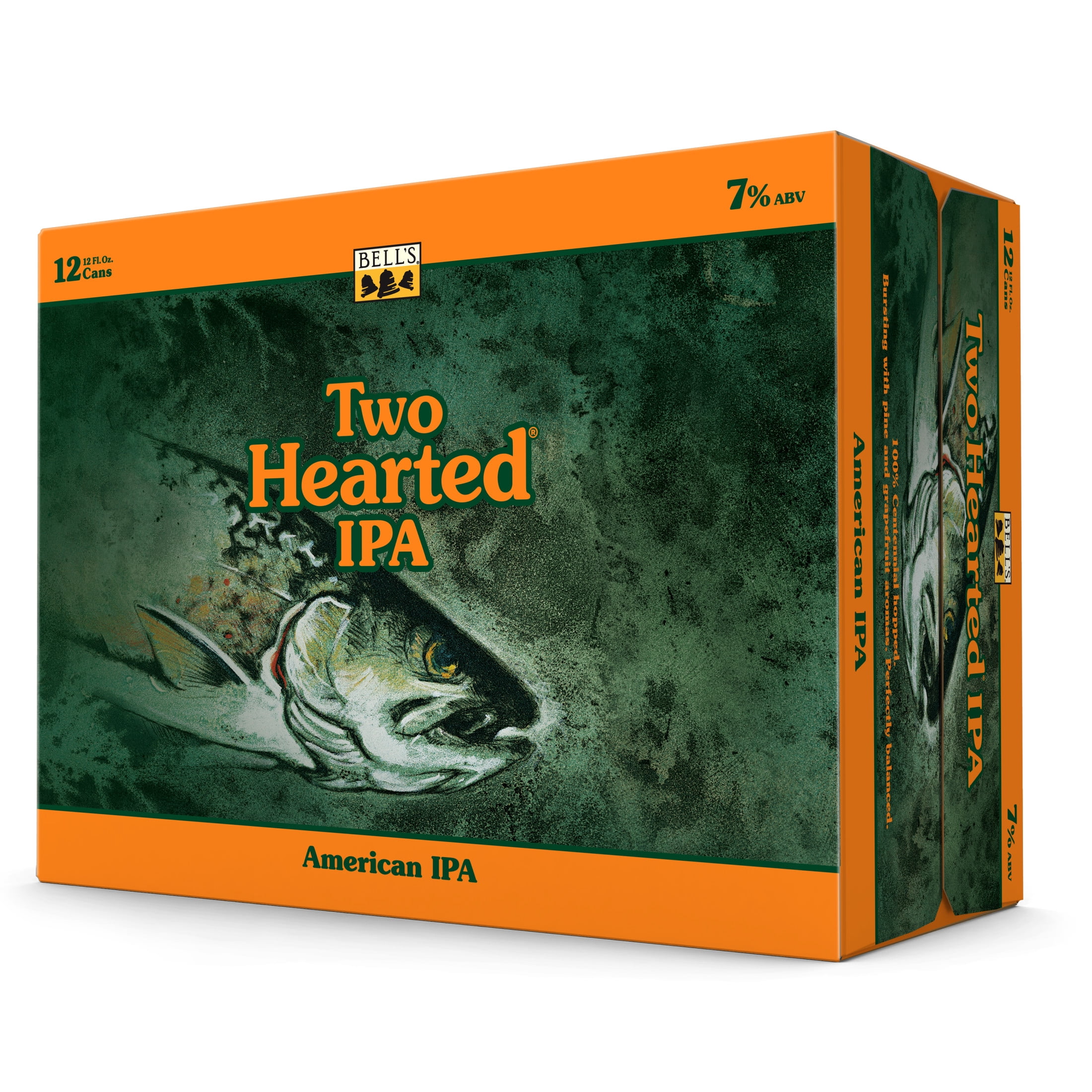 Bell's Two Hearted IPA Craft Beer, 12 Pack, 12 fl oz Cans, 7% ABV