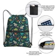 thumbnail image 3 of Gaeub Christmas Dinosaur colorful Gym Bag Sackpack Sports,Drawstring Backpack Sports Bag for Women Men Large Size, 3 of 6