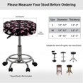 thumbnail image 6 of Psesaysky High Elastic Round Bar Stool Seat Covers for Home Kitchen, Polyester Soft Vanity Seat Cushion Saddle Slipcovers with With Elastic Bands, 6 of 6