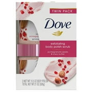 Dove Pomegranate & Shea Butter Body Scrub Exfoliates For Silky, Soft, & Nourished Skin, 2 pk./10.5 oz.