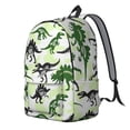 thumbnail image 2 of Cute Dinosaur Pattern Backpack for School,Cute School Bag,Schoolbag with Adjustable Shoulder Straps & Padded Back,15.7"x11.8"x5.5", 2 of 5