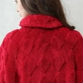 thumbnail image 4 of Penkiiy Peignoirs en Molleton pour Femmes, Robe de Nuit à Fermeture Éclair, Longue Robe de Chambre, Peignoir Léger avec Poches, m Rouge, 4 of 9