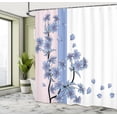thumbnail image 4 of Ambesonne Japanese Shower Curtain, Romantic Sakura Blooms Art, 69"Wx75"L, Sea Blue, 4 of 4