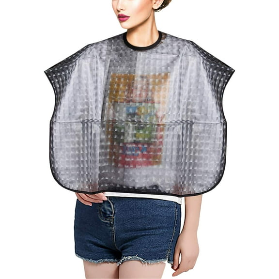 MUSEYA Salon Hair Coloring Cape Hair Styling Apron EVA for Adults Hair Styling 1Set