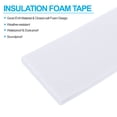thumbnail image 3 of Uxcell 2 Roll 1-9/16"W x 1/5"T x 6.6Ft Self-Adhesive EVA Insulation Foam Tape, White, 3 of 6
