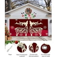 thumbnail image 2 of Christmas Garage Door Banner Cover 6 x 13 ft, Christmas Elk Snowflake Red Christmas Garage Door Decorations Holiday Christmas Backdrop Decor for Winter New Year Xmas Party, 2 of 6