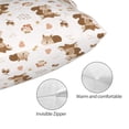 thumbnail image 5 of Salouo Fall Squirrel Pattern Pillow Cases,1PC Pillow Covers with Envelope Closure Decorative Pillow Case for Bed Couch,Pillows Not Included-16"x24", 5 of 6