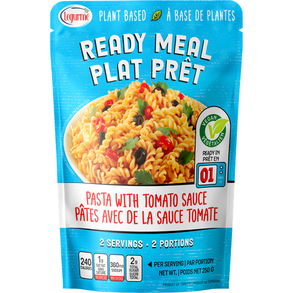 Legurme Pasta with Tomato Sauce 250 gr, Pasta with Tomato Sauce