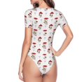 thumbnail image 4 of Naloa Different Mushrooms Women's Short-Sleeved Onesie, One-Piece Swimsuit for Parties, dates, clubs - X-Large, 4 of 9