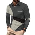 thumbnail image 1 of Birdeem T-Shirts à Manches Longues pour Hommes T-Shirts Décontractés Imprimés à Fermeture Éclair T-Shirt à Manches Longues Col Rabattu T-Shirts à Manches Longues pour Hommes, 1 of 5