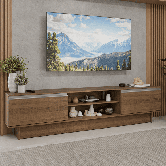 Mueble Mesa Para Tv Rack Madesa Glamy 2 Puertas Hasta 80 MM8