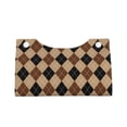 thumbnail image 2 of Salouo Argyle of brown Pattern Long Tissue Box Cover Rectangular–Plus Size Tissue Box Holder Modern LeatheLarge Tissue Holder for Bathroom Car & Office Decor, 2 of 7