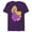 Purple, variant on Disney Tangled Princess Rapunzel T-Shirt- Short Sleeve Blended T-Shirt for Adults - Customized-Black Snow Heather