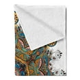 thumbnail image 2 of Mandala Soft Flannel Fleece Throw Blanket, Oriental Flower Pattern Several Exquisite Colors Cultural Bohemian, Cozy Plush for Indoor and Outdoor Use, 50" x 60", Multicolor, by Ambesonne, 2 of 5
