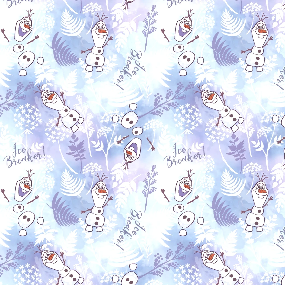 (4 pack) Springs Creative Disney Olaf Frozen Fabric 100% Cotton Fat Quarter