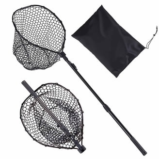 Tsunami Crab Net 60'' Wood Handle – Durable Mesh for Crabbing