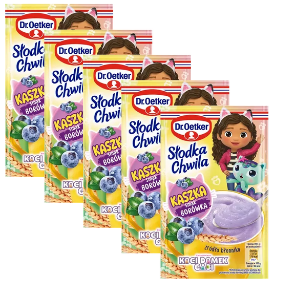 Dr. Oetker instant porridge BLUEBERRY 5ct. /5 servings