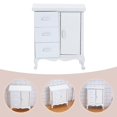 thumbnail image 4 of Wooden Bookshelf Kit Mini Small Furniture Pretend Play Toy Mini Wooden Cabinet Cupboard Closet Ornaments, 4 of 4