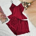 thumbnail image 4 of Levmjia Womens Pajama Set 2 Piece Summer Short Sleeve Cotton Sleepwear Loungewear Comfortable Breathable Soft Casual Nightwear Solid Color Plus Size, 4 of 6